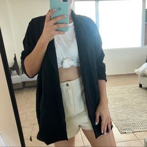 Oversized black blazer